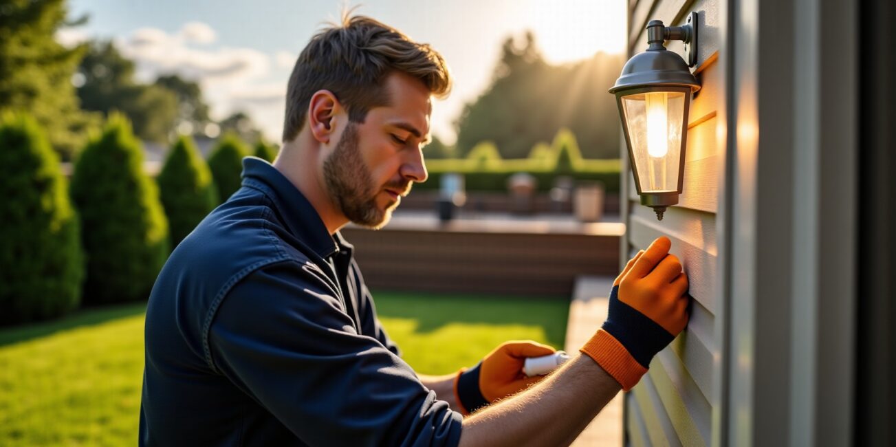 Guide pratique pour installer un éclairage extérieur équipé d'un détecteur de mouvement