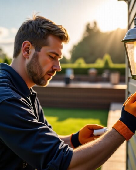 Guide pratique pour installer un éclairage extérieur équipé d'un détecteur de mouvement