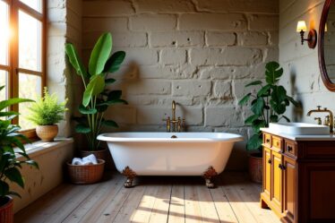 Concevez une salle de bain au charme authentique avec des pierres apparentes