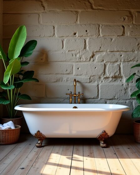 Concevez une salle de bain au charme authentique avec des pierres apparentes