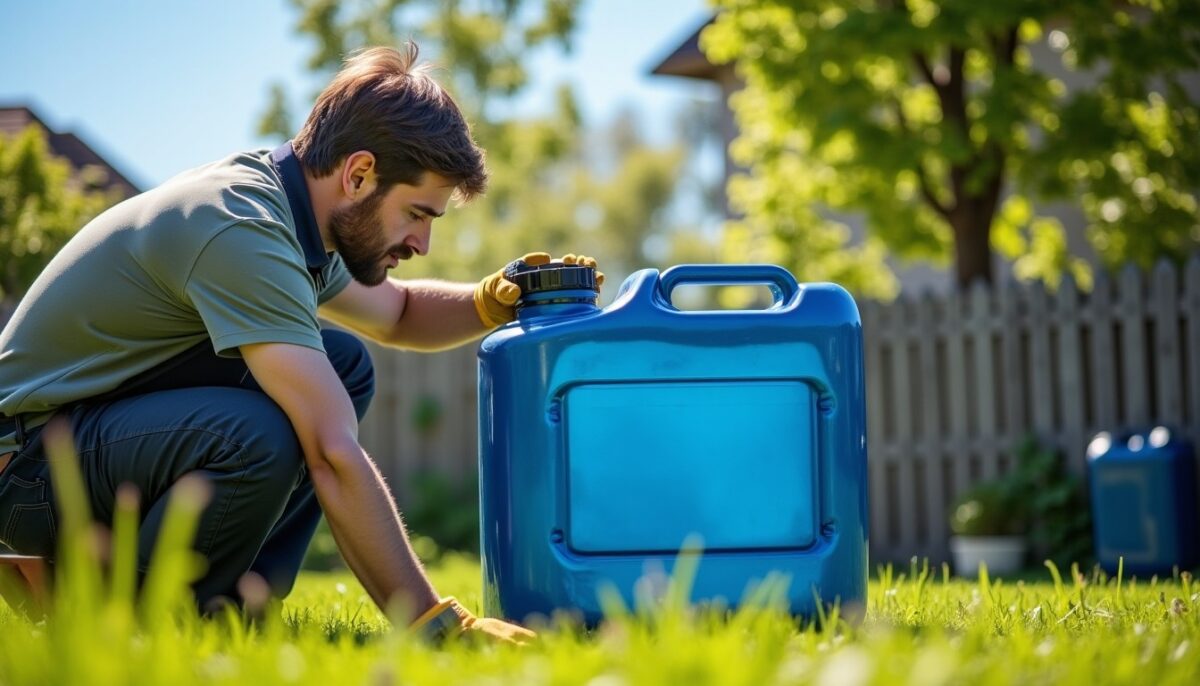 Guide pratique : Comment transformer et nettoyer une cuve à fioul en plastique pour la récupérer d’eau de pluie