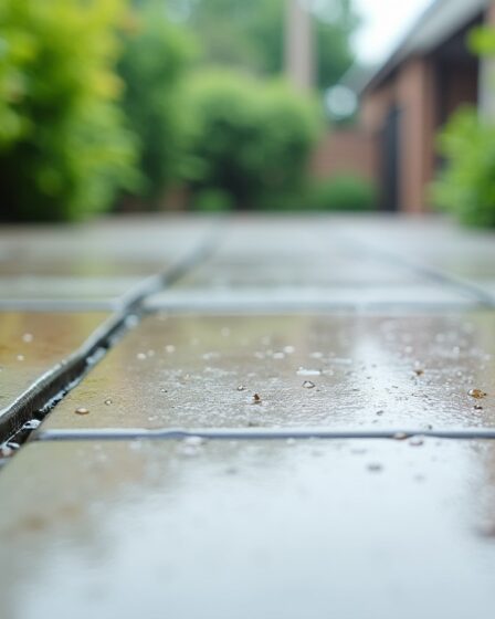 Combien de temps met à sécher un joint de carrelage extérieur sous la pluie ?