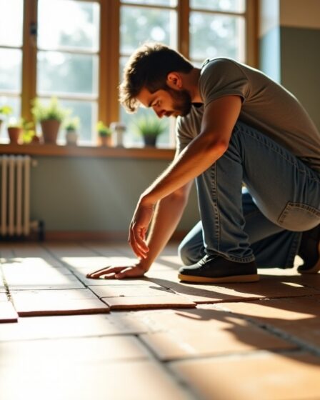 Solutions efficaces pour réparer un espace vide dans votre carrelage au sol
