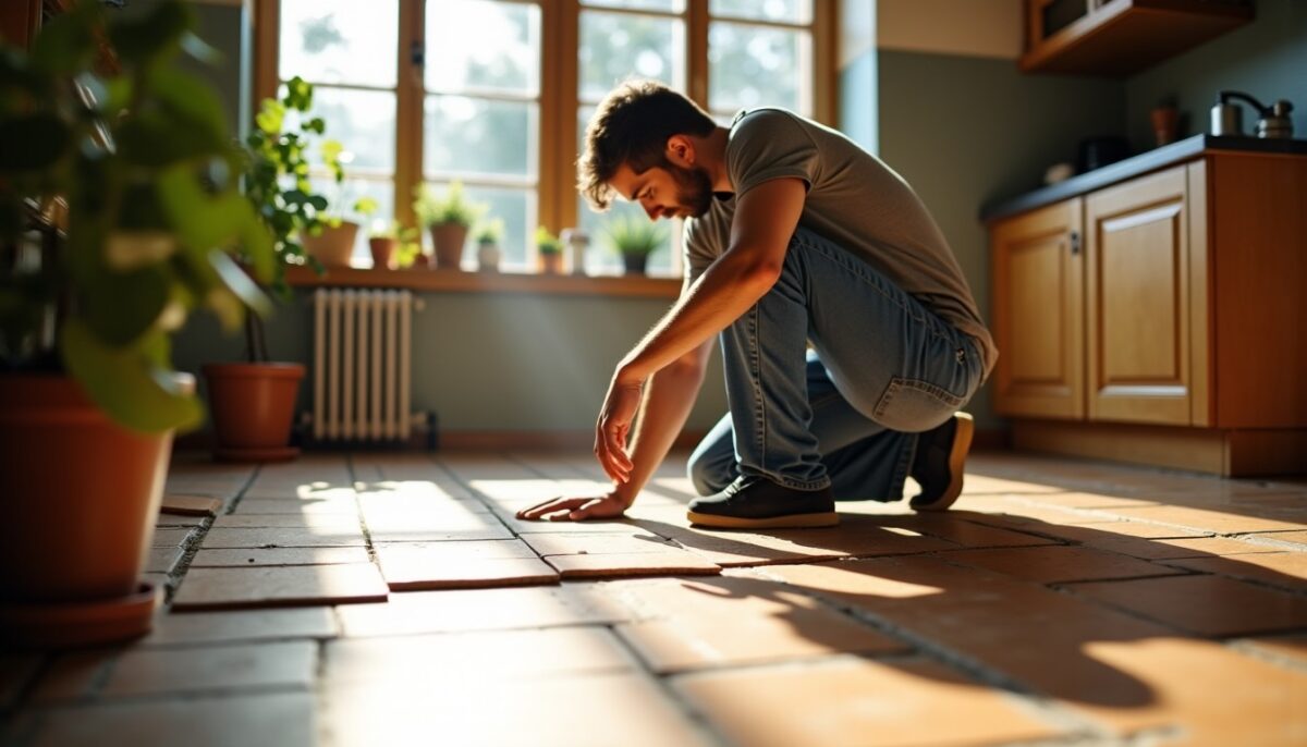 Solutions efficaces pour réparer un espace vide dans votre carrelage au sol