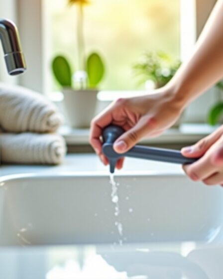Comment libérer un bouchon de lavabo bloqué sans utiliser de tirette ?
