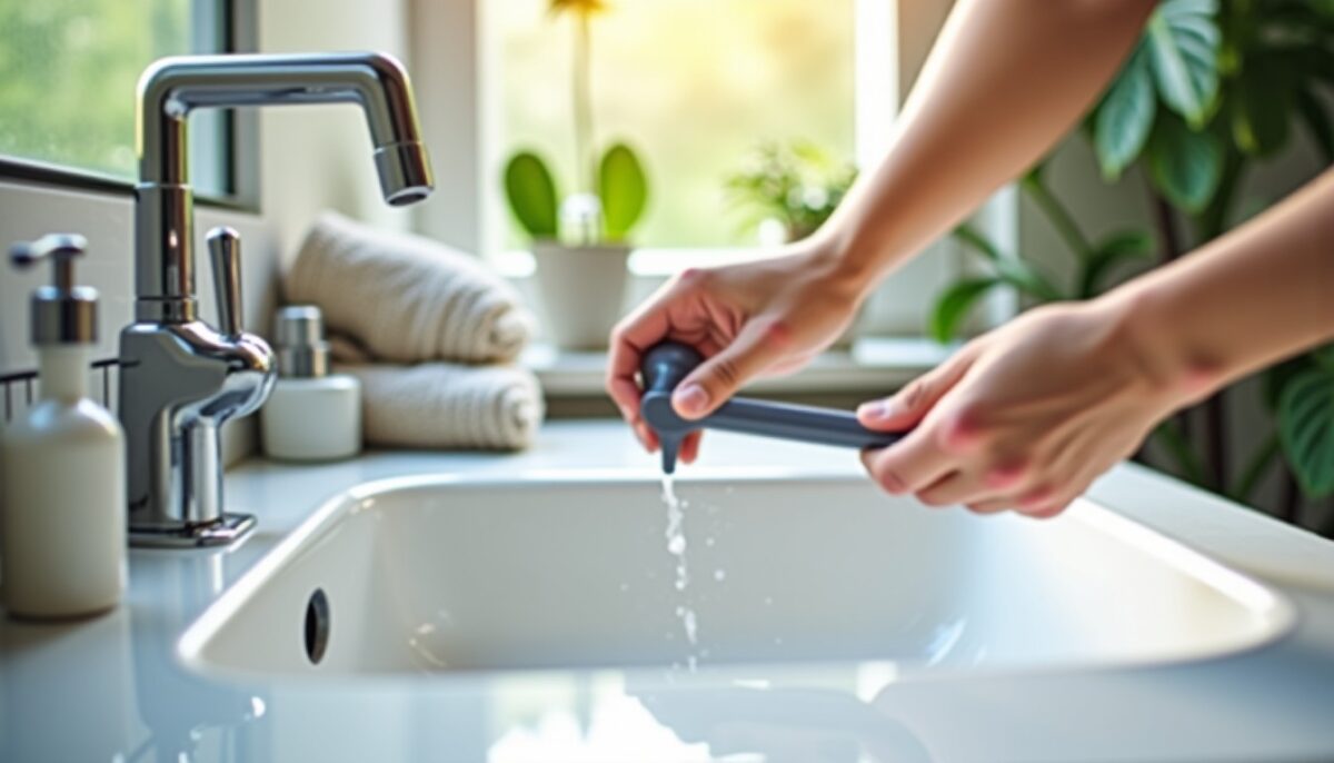Comment libérer un bouchon de lavabo bloqué sans utiliser de tirette ?