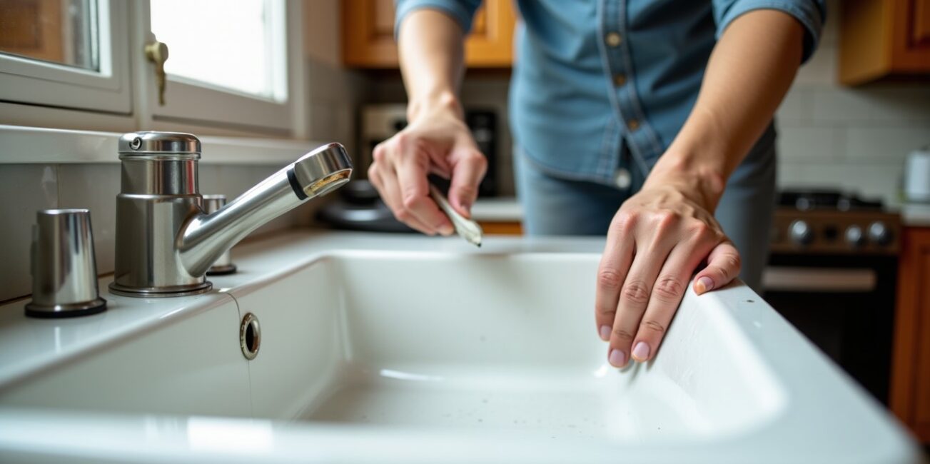 Guide pratique : réparer un évier fissuré ou ébréché avec un kit résine