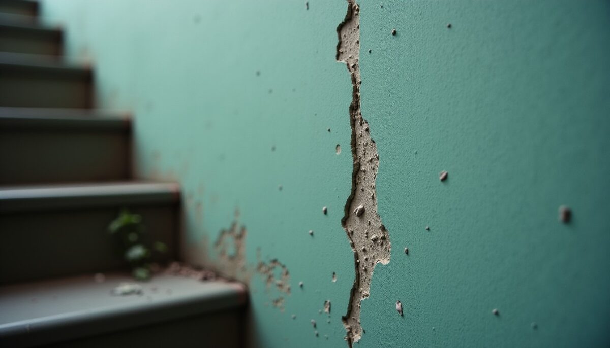Fissure en escalier sur un mur : un signe inquiétant ou un simple défaut ?