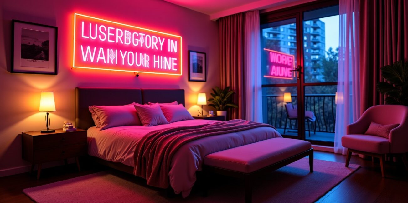 Le néon : l’accessoire incontournable pour sublimer votre chambre avec style