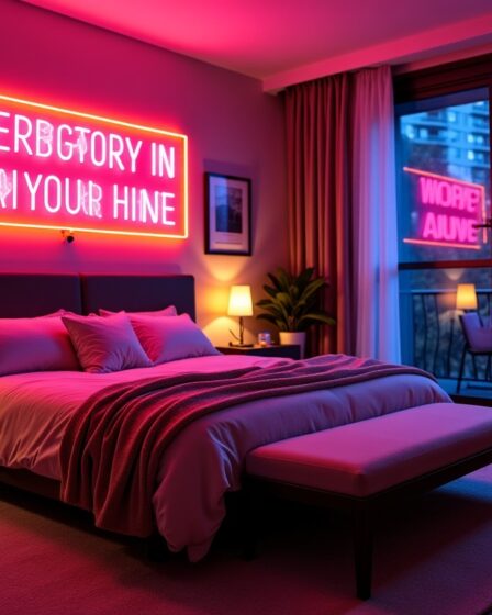 Le néon : l’accessoire incontournable pour sublimer votre chambre avec style