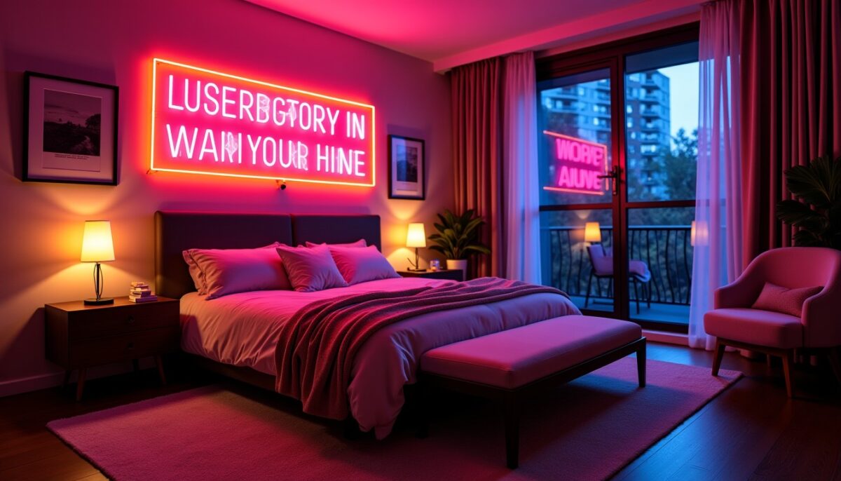 Le néon : l’accessoire incontournable pour sublimer votre chambre avec style
