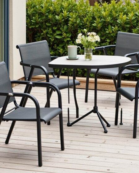 Mobilier en métal : une alliance réussie avec terrasse en bois ou en pierre ?