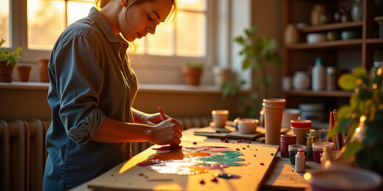 Comment mélanger deux types de peinture pour créer une teinte unique et personnalisée ?