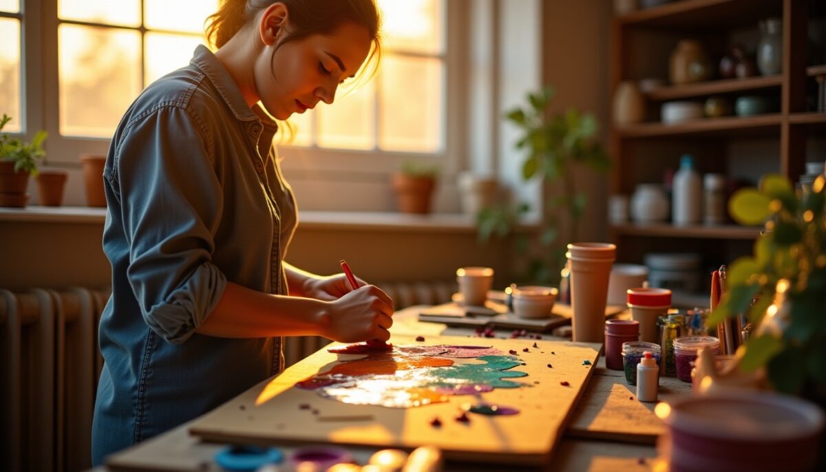 Comment mélanger deux types de peinture pour créer une teinte unique et personnalisée ?