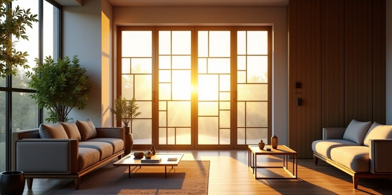 Astuces et idées pour métamorphoser une porte vitrée à petits carreaux dans votre intérieur