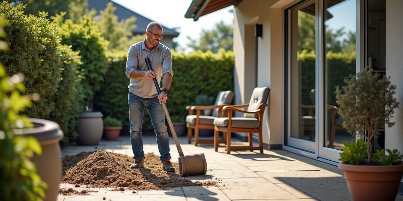 Combien de jours faut-il à un particulier pour carreler seul une terrasse de 40 m² ?