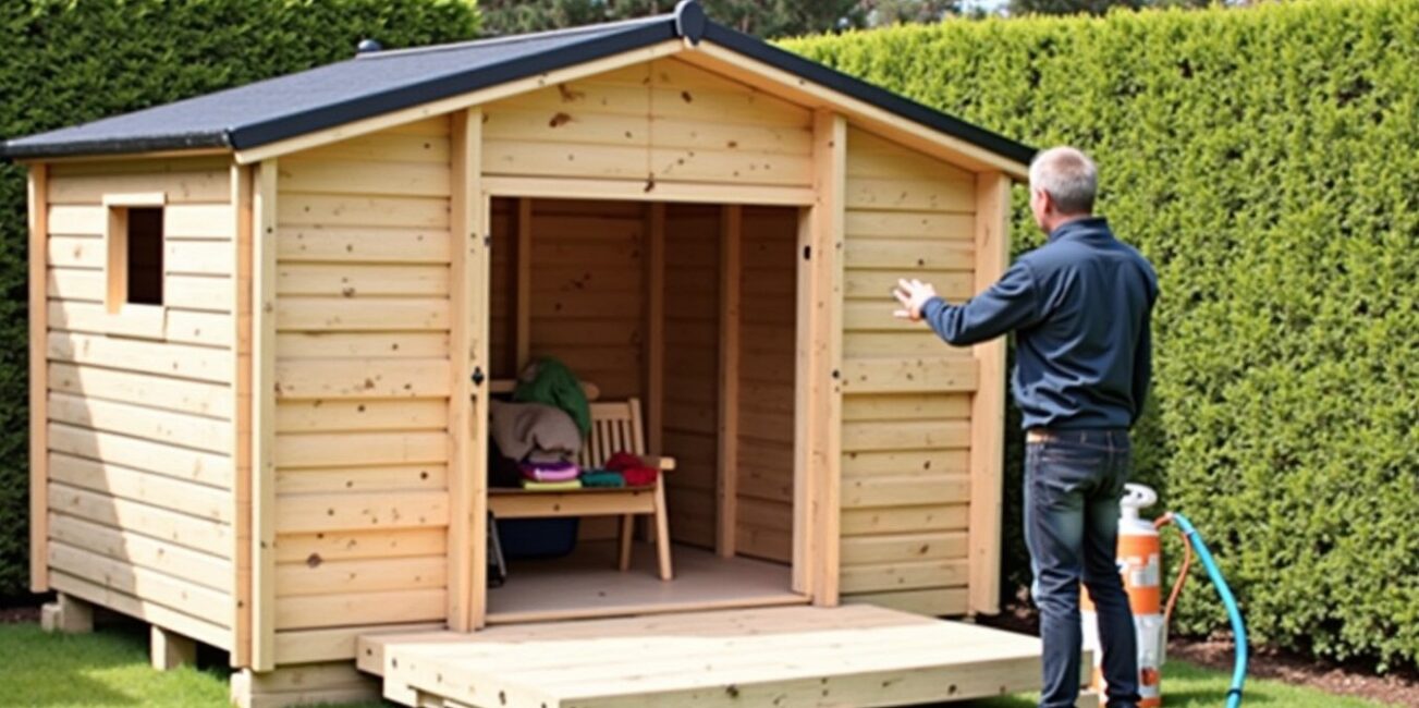 Guide complet pour décaper efficacement un abri en bois avec un nettoyeur haute pression