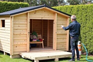 Guide complet pour décaper efficacement un abri en bois avec un nettoyeur haute pression
