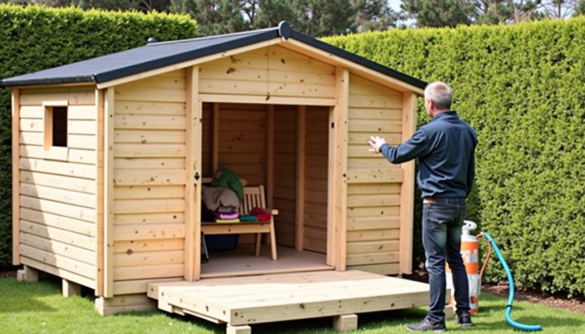 Guide complet pour décaper efficacement un abri en bois avec un nettoyeur haute pression